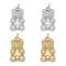 Silver & Gold Metal Gummy Bear Charms by Bead Landing™